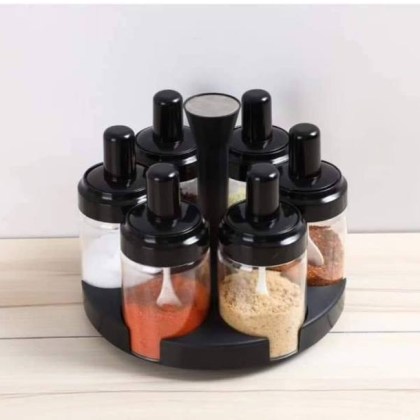 σετ-6-βαζάκια-μπαχαρικών-με-περιστρεφόμενη-βάση-και-ενσωματωμένα-κουταλάκια-jm-620